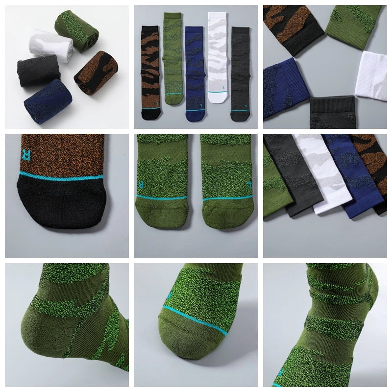 OEM Wholesale Cotton Army Green Leisure Sports Fashionable Socks