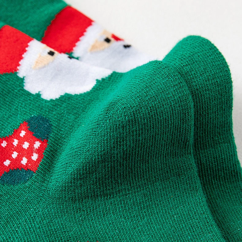 Women Girls Soft Cozy Crew MIDI Anti-Slip Warm Cotton Socks Cute Christmas Socks